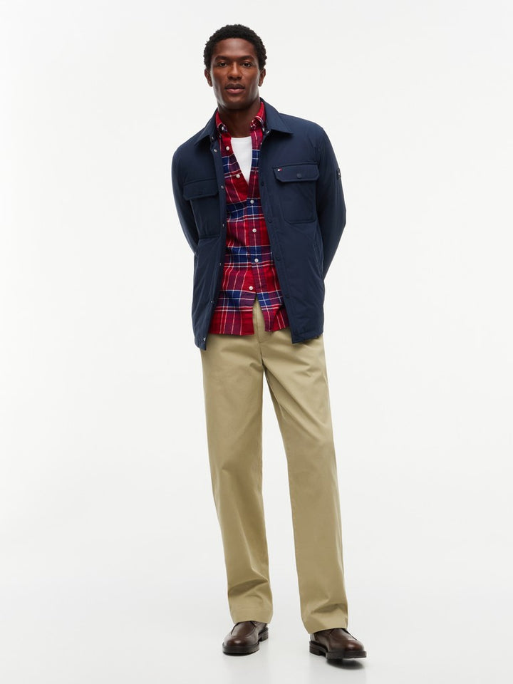 TOMMY HILFIGER PACKABLE LW SHIRT JACKET - NAVY BLUE