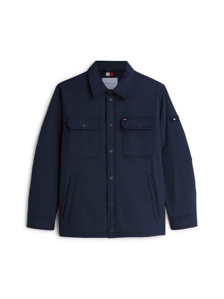 TOMMY HILFIGER PACKABLE LW SHIRT JACKET - NAVY BLUE