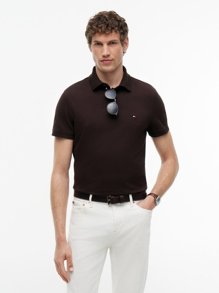 TOMMY HILFIGER 1985 REGULAR POLO - CHOCOLATE