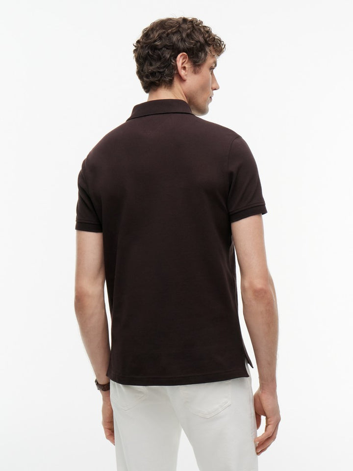 TOMMY HILFIGER 1985 REGULAR POLO - CHOCOLATE