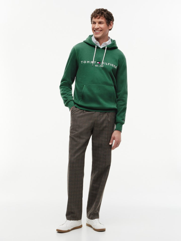 TOMMY HILFIGER TOMMY LOGO HOODY - GREEN