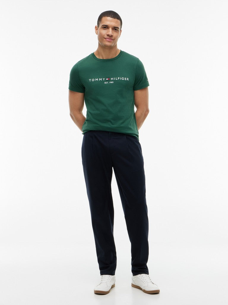 TOMMY HILFIGER TOMMY LOGO TEE - ORNAMENTAL GREEN