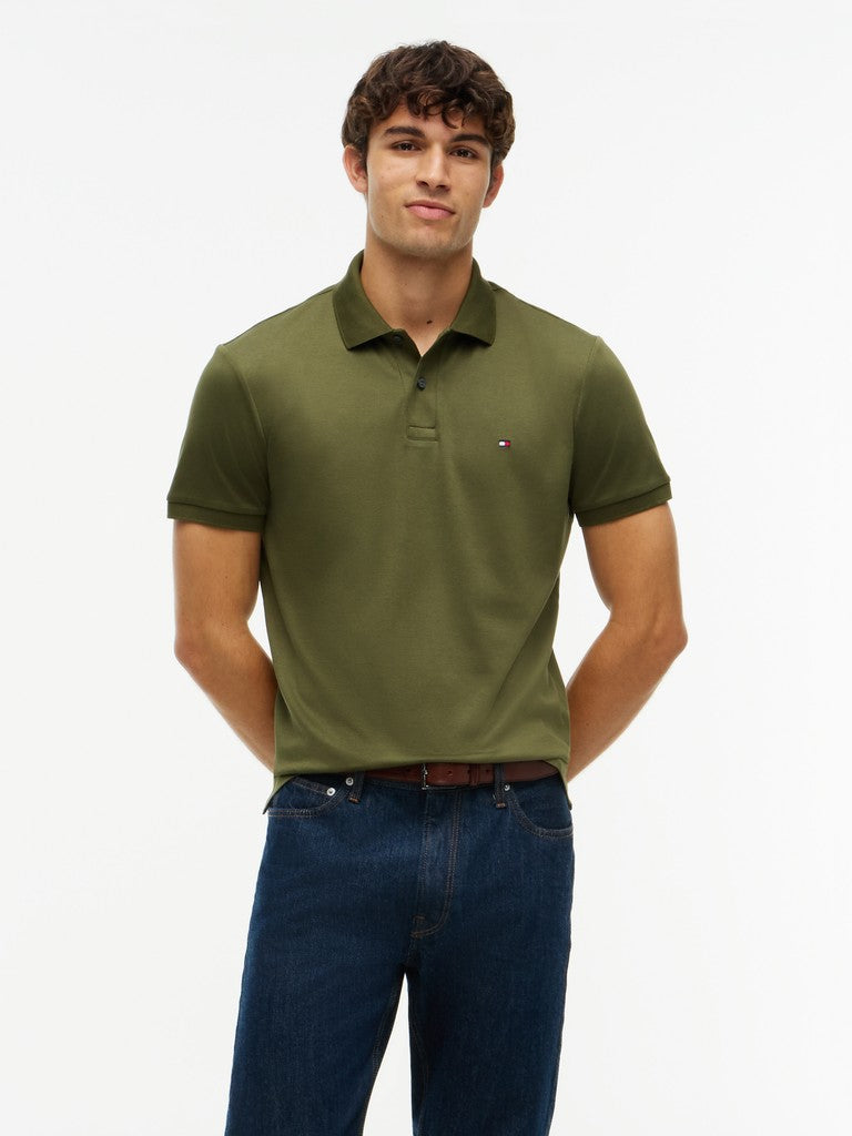 TOMMY HILFIGER LIQUID COTTON REG SEASONAL POLO - GREEN