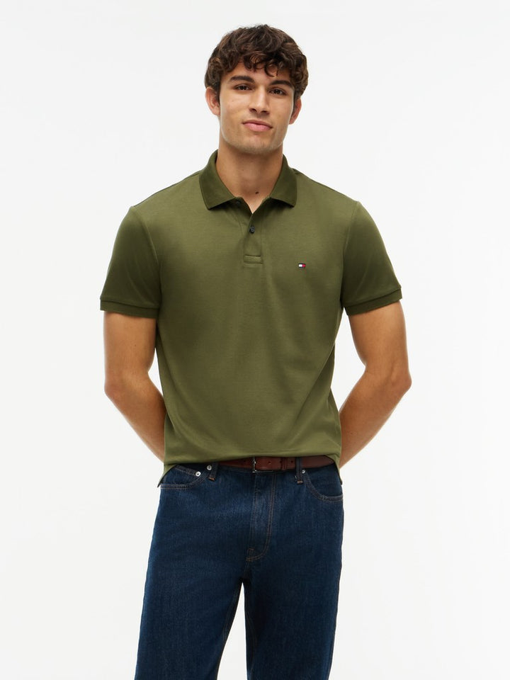 TOMMY HILFIGER LIQUID COTTON REG SEASONAL POLO - GREEN