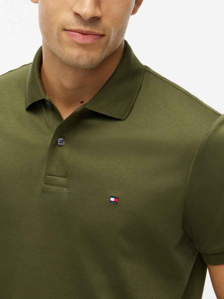 TOMMY HILFIGER LIQUID COTTON REG SEASONAL POLO - GREEN