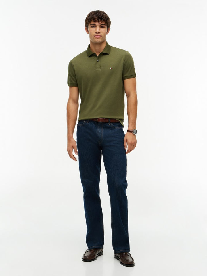 TOMMY HILFIGER LIQUID COTTON REG SEASONAL POLO - GREEN