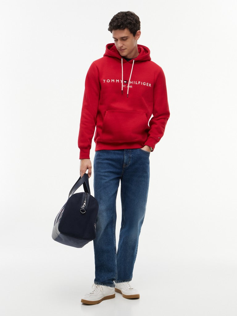 TOMMY HILFIGER TOMMY LOGO HOODY - MEDIUM RED