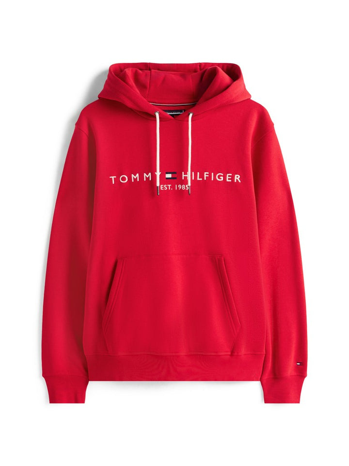 TOMMY HILFIGER TOMMY LOGO HOODY - MEDIUM RED
