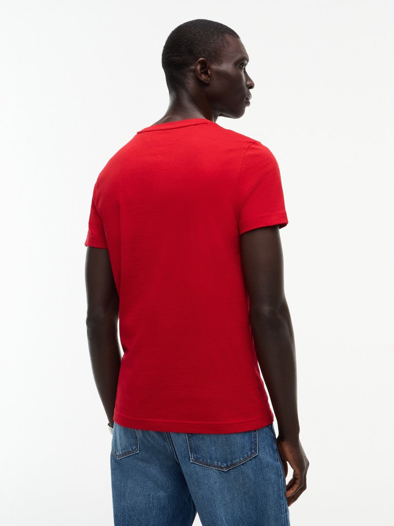 TOMMY HILFIGER TOMMY LOGO TEE - MEDIUM RED