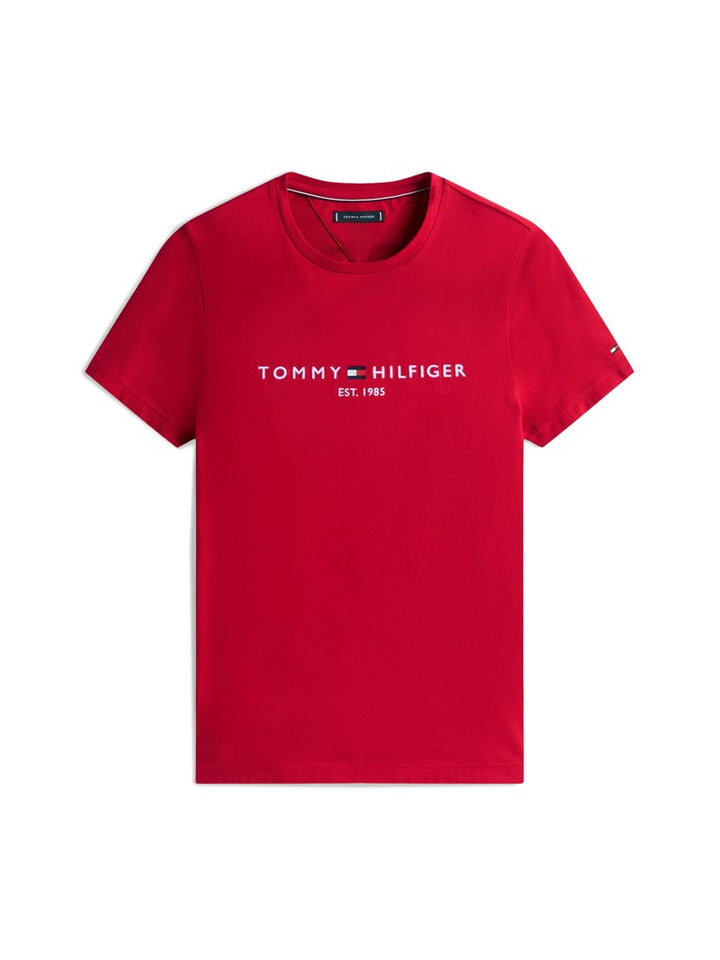 TOMMY HILFIGER TOMMY LOGO TEE - MEDIUM RED