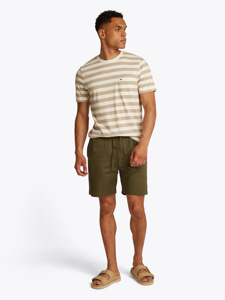 TH ESSENTIAL SOLID POCKET TEE - IVORY/SANDALWOOD