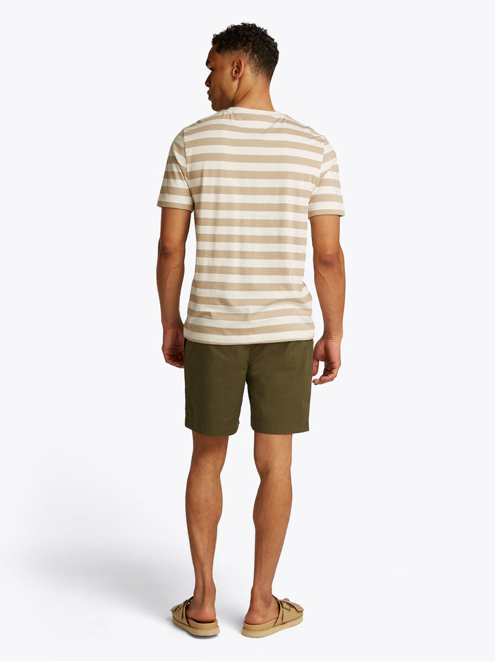 TH ESSENTIAL SOLID POCKET TEE - IVORY/SANDALWOOD