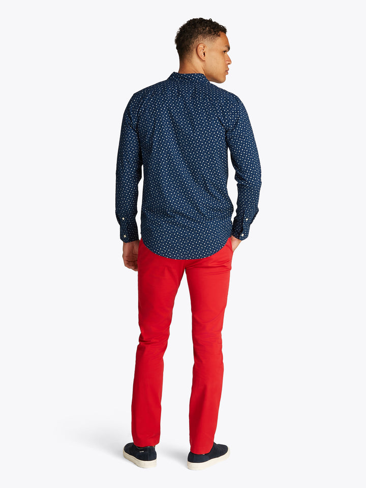 TH FLEX POPLIN AOP SF SHIRT - NIGHT SKY