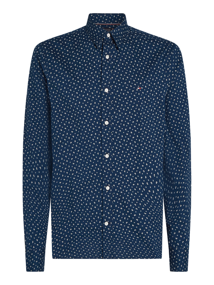 TH FLEX POPLIN AOP SF SHIRT - NIGHT SKY