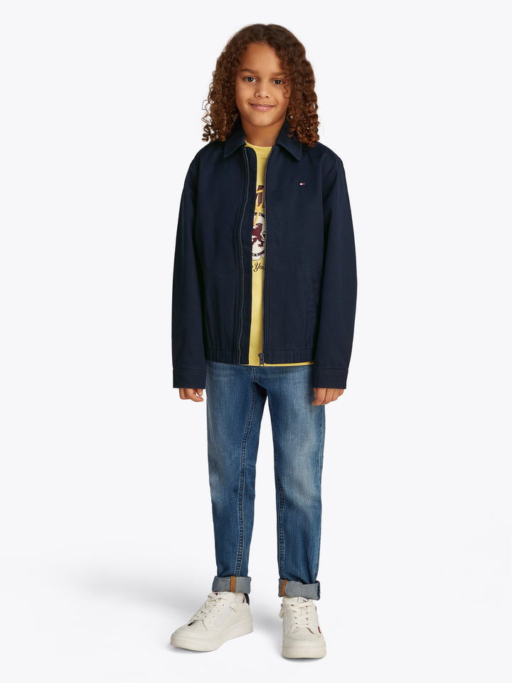TH BOYS COTTON IVY JACKET - NAVY
