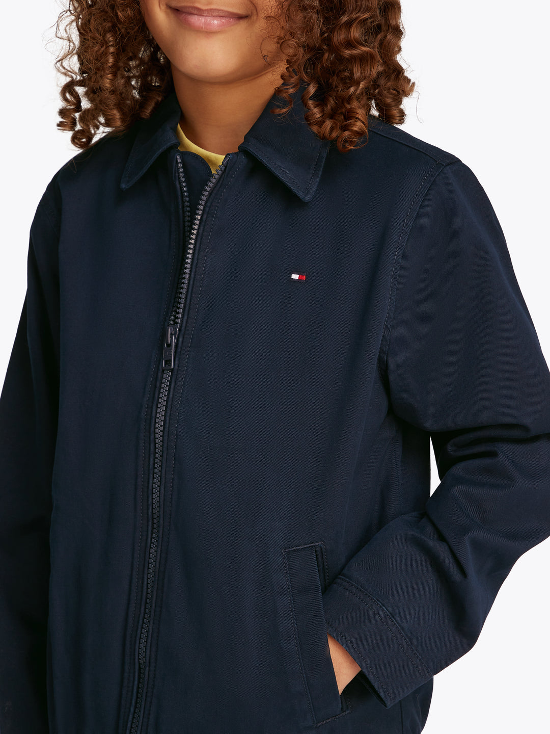 TH BOYS COTTON IVY JACKET - NAVY