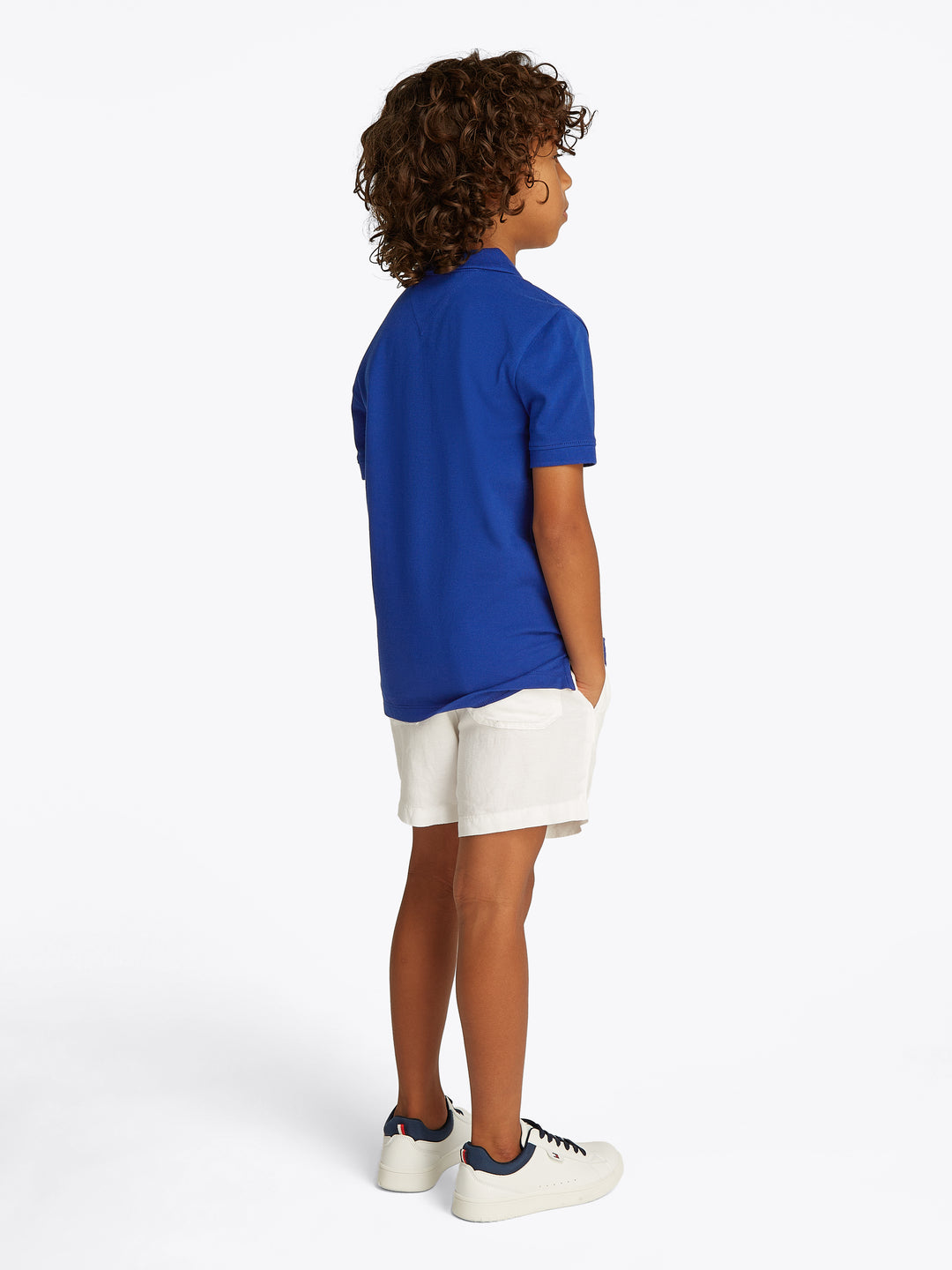 TH BOYS FLAG POLO SS - WEDGE BLUE