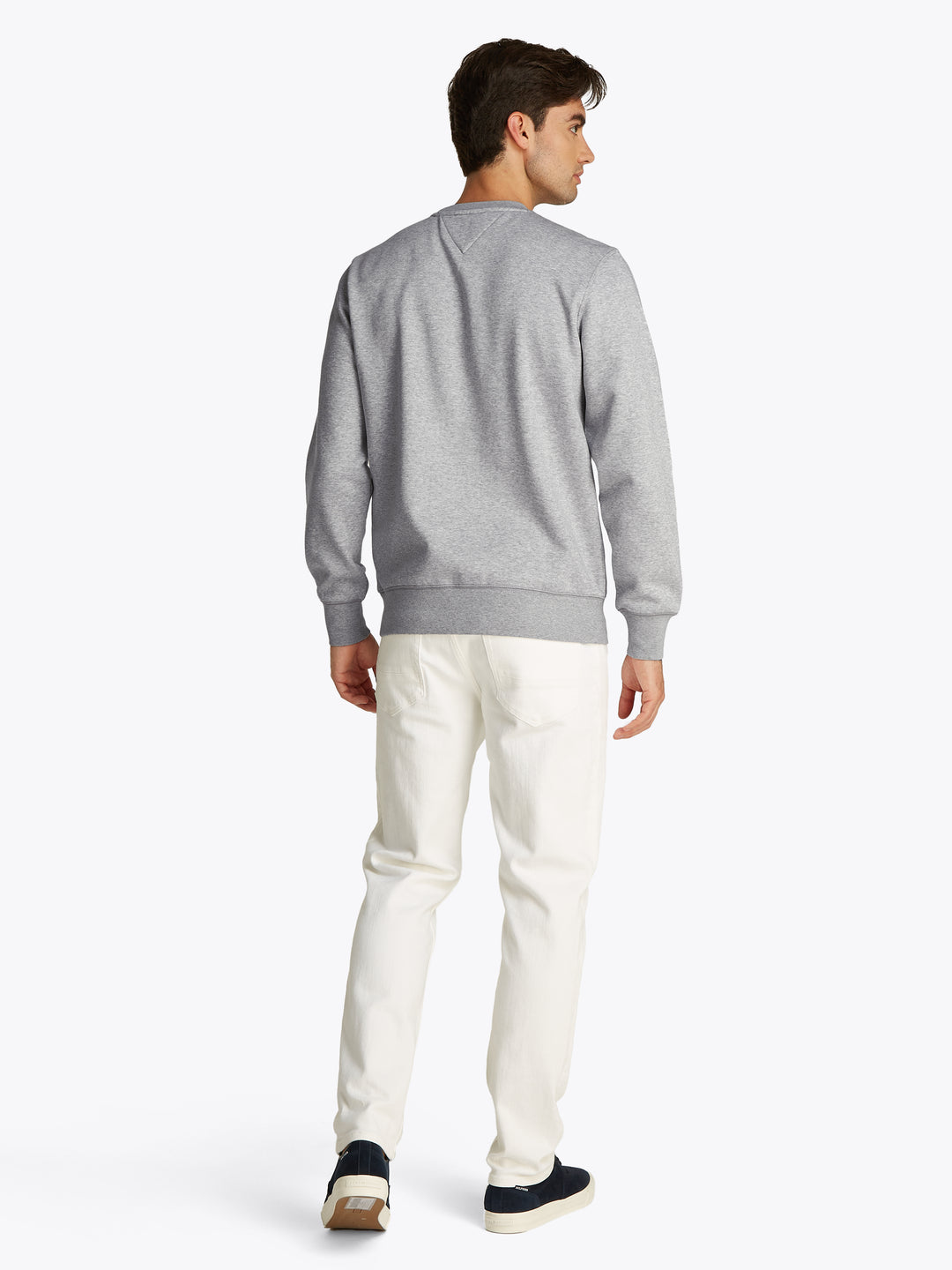 TH TOMMY LOGO SWEATSHIRT - LIGHT GREY