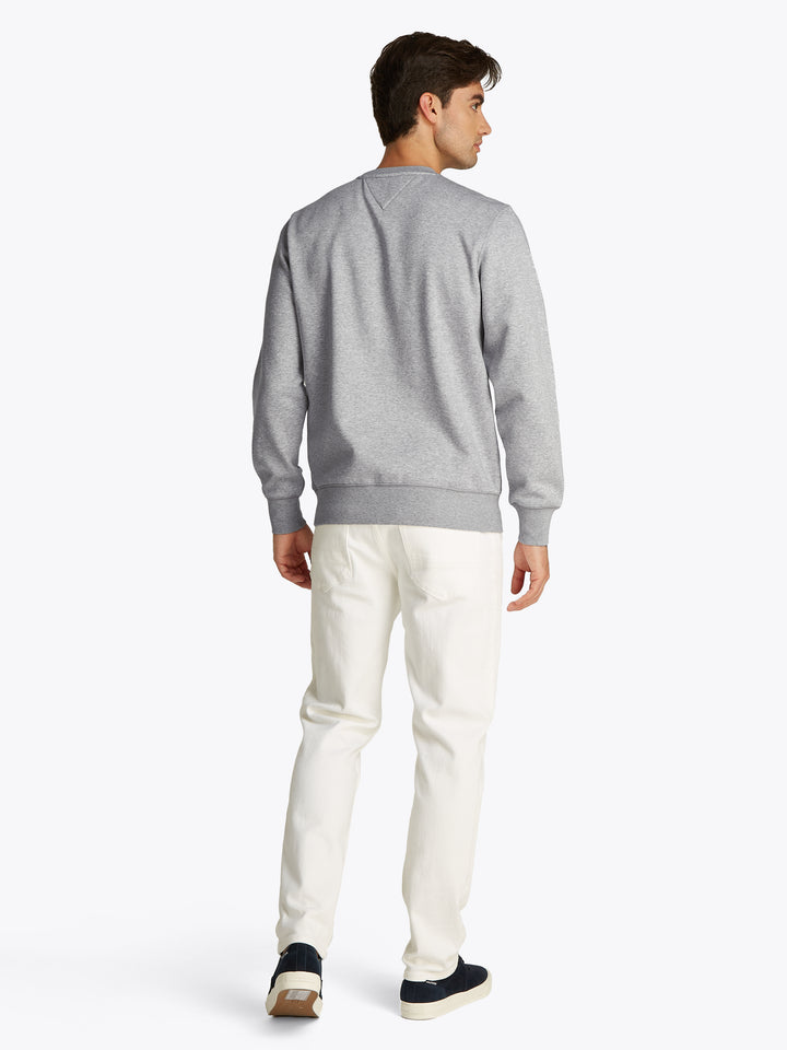 TH TOMMY LOGO SWEATSHIRT - LIGHT GREY