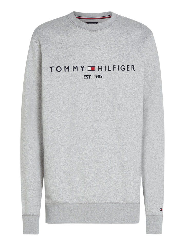 TH TOMMY LOGO SWEATSHIRT - LIGHT GREY