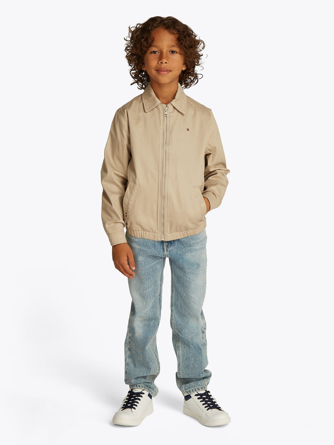 TH BOYS COTTON IVY JACKET - SANDALWOOD