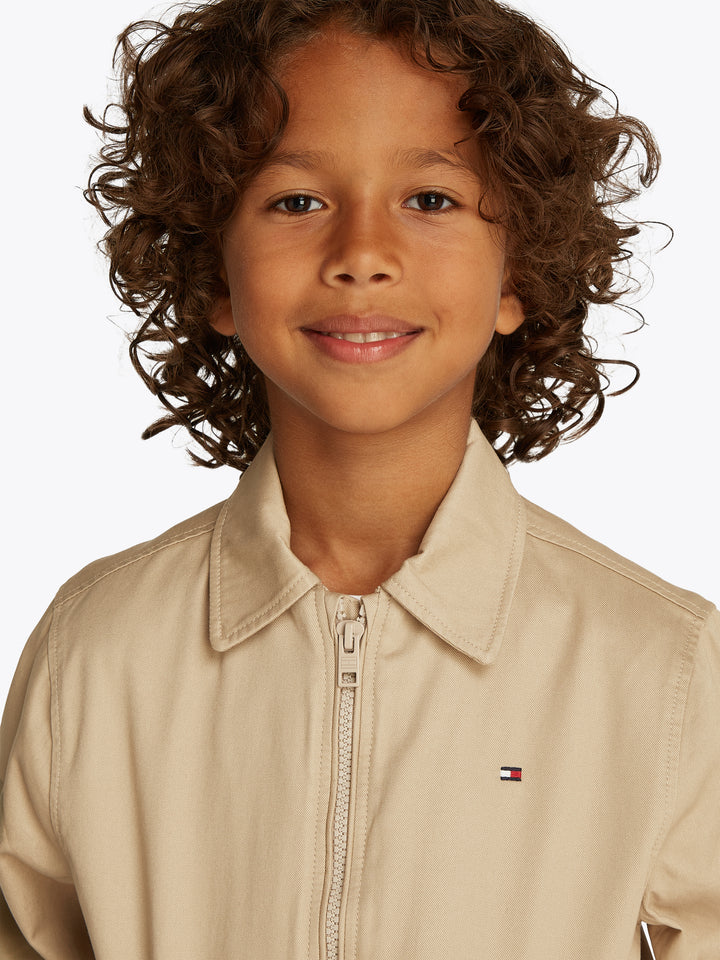 TH BOYS COTTON IVY JACKET - SANDALWOOD