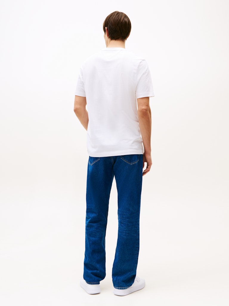 TOMMY HILFIGER SCRIPT LOGO TEE - WHITE