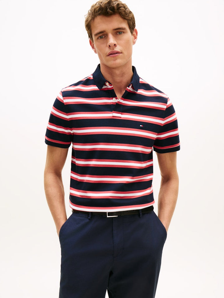 TOMMY HILFIGER 1985 REGULAR POLO - NAVY/PINK