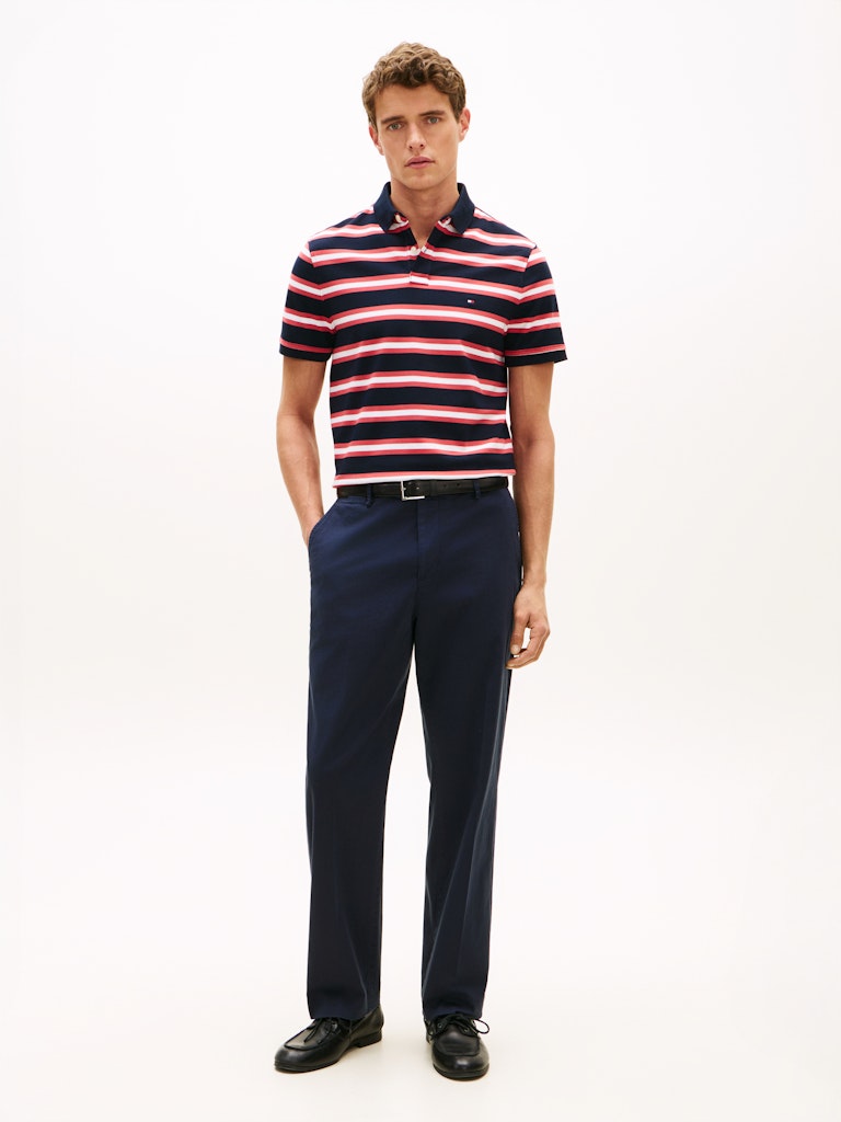 TOMMY HILFIGER 1985 REGULAR POLO - NAVY/PINK