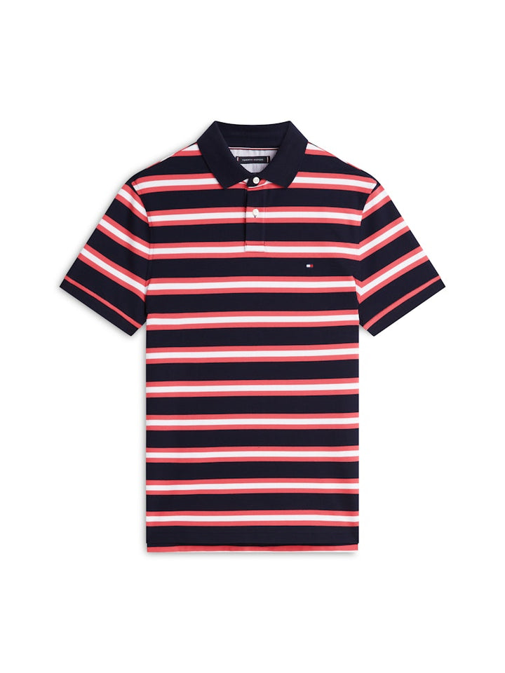 TOMMY HILFIGER 1985 REGULAR POLO - NAVY/PINK