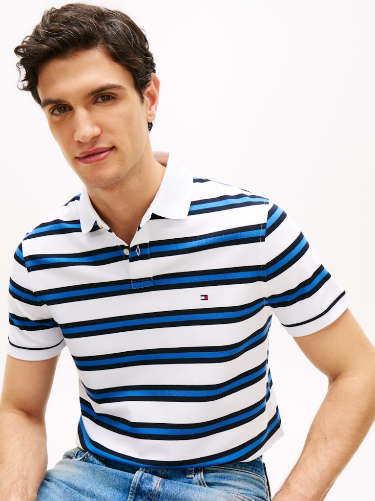 TOMMY HILFIGER 1985 REGULAR POLO - WHITE/NAVY