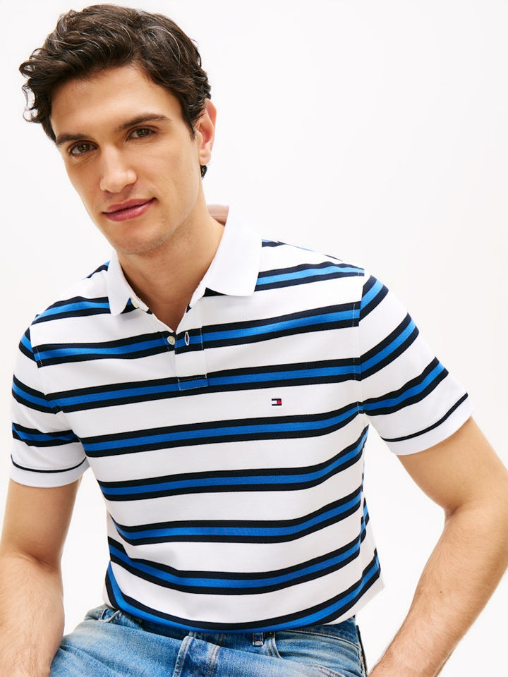TOMMY HILFIGER 1985 REGULAR POLO - WHITE/NAVY