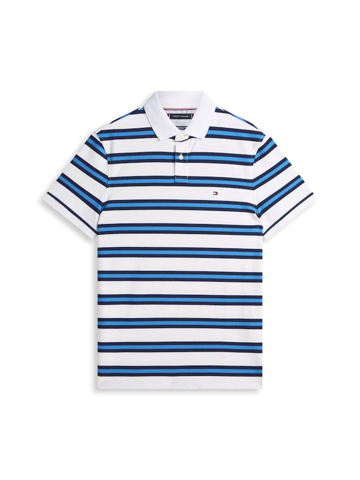 TOMMY HILFIGER 1985 REGULAR POLO - WHITE/NAVY