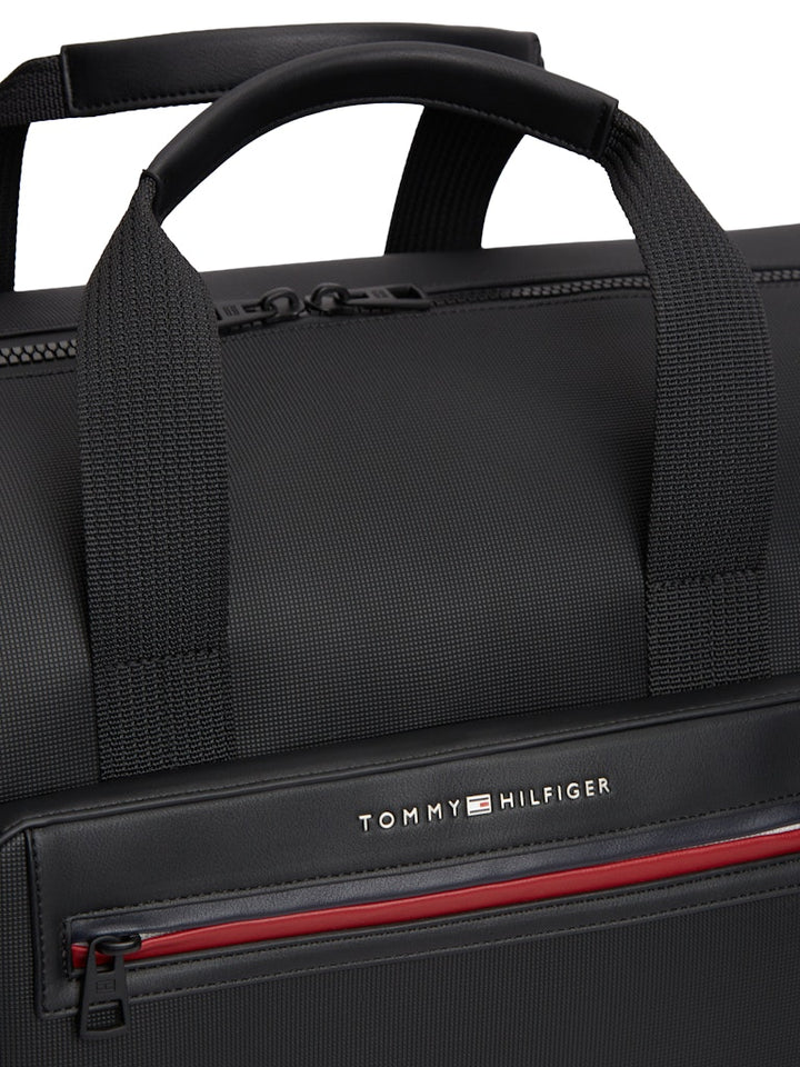 TOMMY HILFIGER FOUNDATION DUFFLE - BLACK