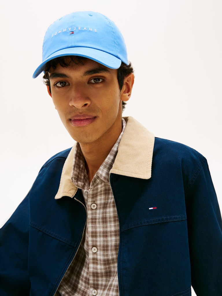 TOMMY JEANS LINEAR LOGO CAP - SPHERE BLUE