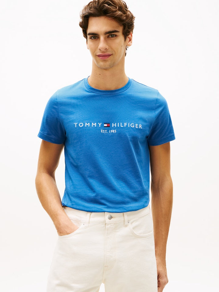 TOMMY HILFIGER TOMMY LOGO TEE - BLUE ORBIT