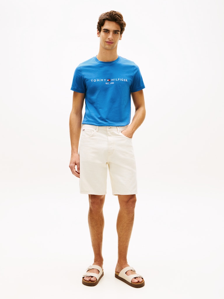 TOMMY HILFIGER TOMMY LOGO TEE - BLUE ORBIT