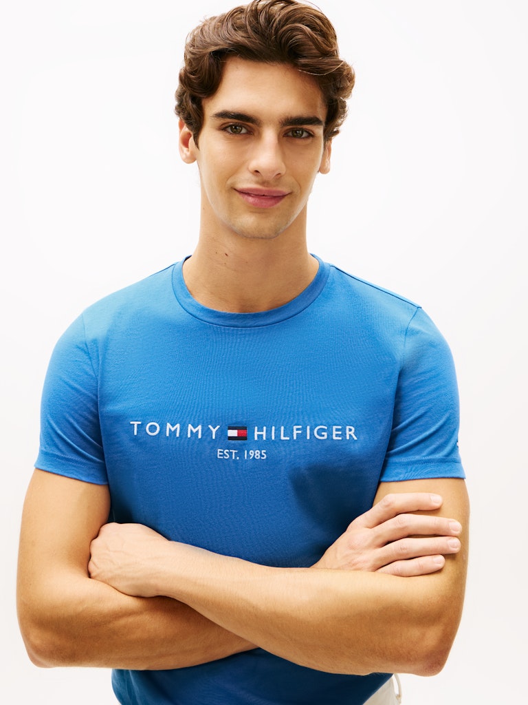 TOMMY HILFIGER TOMMY LOGO TEE - BLUE ORBIT