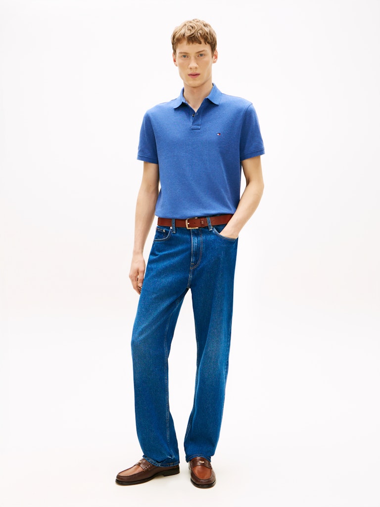 TOMMY HILFIGER 1985 REGULAR POLO - INDIGO HEATHER
