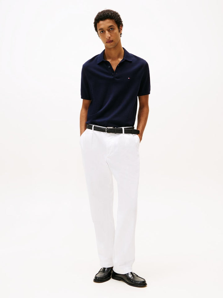 TOMMY HILFIGER ESS COTTON KNITTED POLO - NAVY