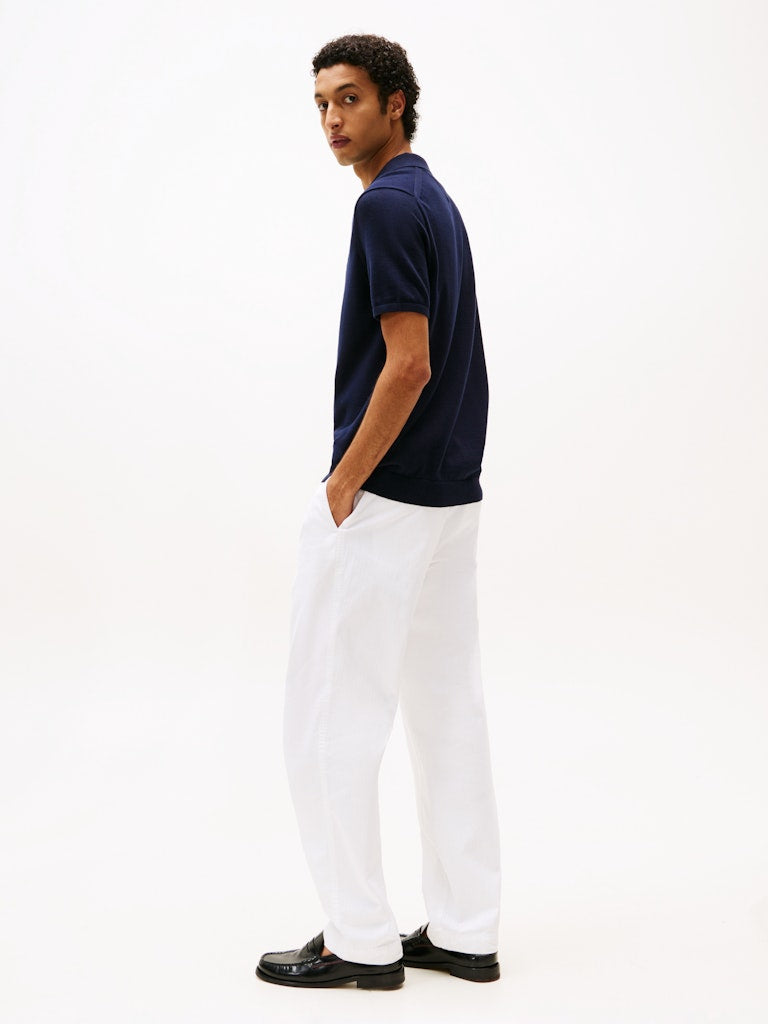 TOMMY HILFIGER ESS COTTON KNITTED POLO - NAVY