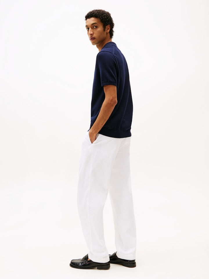 TOMMY HILFIGER ESS COTTON KNITTED POLO - NAVY