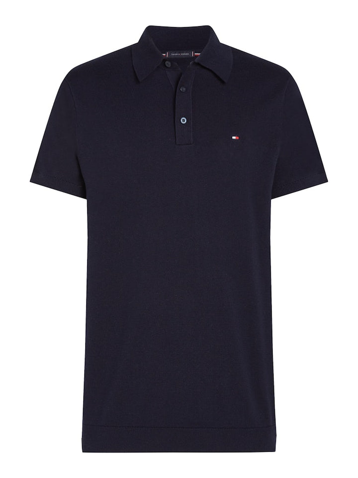 TOMMY HILFIGER ESS COTTON KNITTED POLO - NAVY