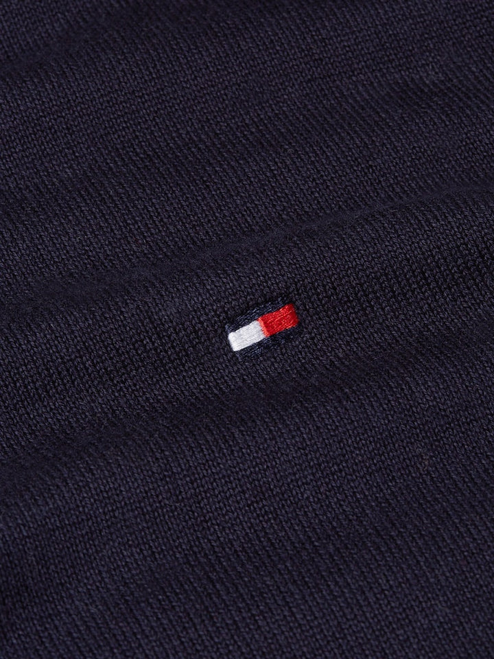 TOMMY HILFIGER ESS COTTON KNITTED POLO - NAVY