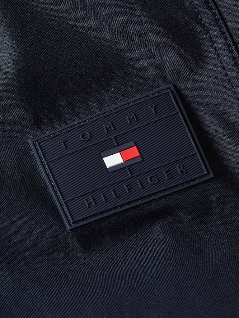 TOMMY HILFIGER COTTON NYLON SHIRT JACKET - NAVY