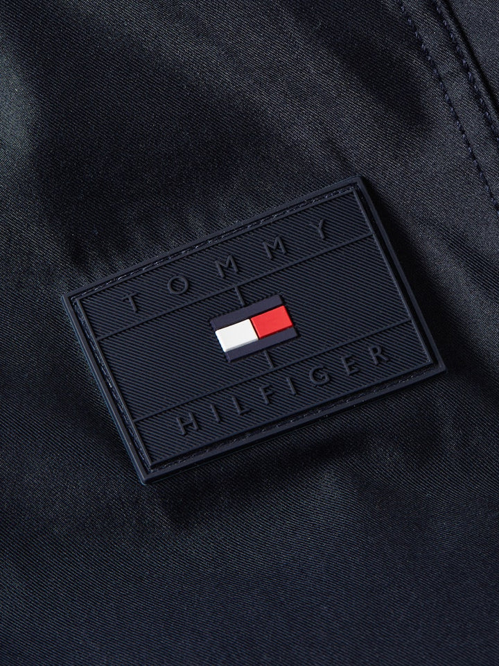 TOMMY HILFIGER COTTON NYLON SHIRT JACKET - NAVY