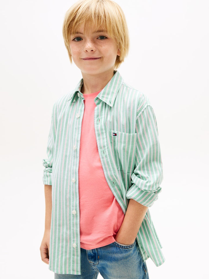 TOMMY HILFIGER BOYS FLEX ITHACA MULTISTRIPE - GREEN