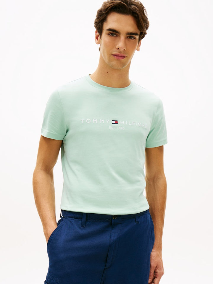TOMMY HILFIGER TOMMY LOGO TEE - CRUSHED MINT
