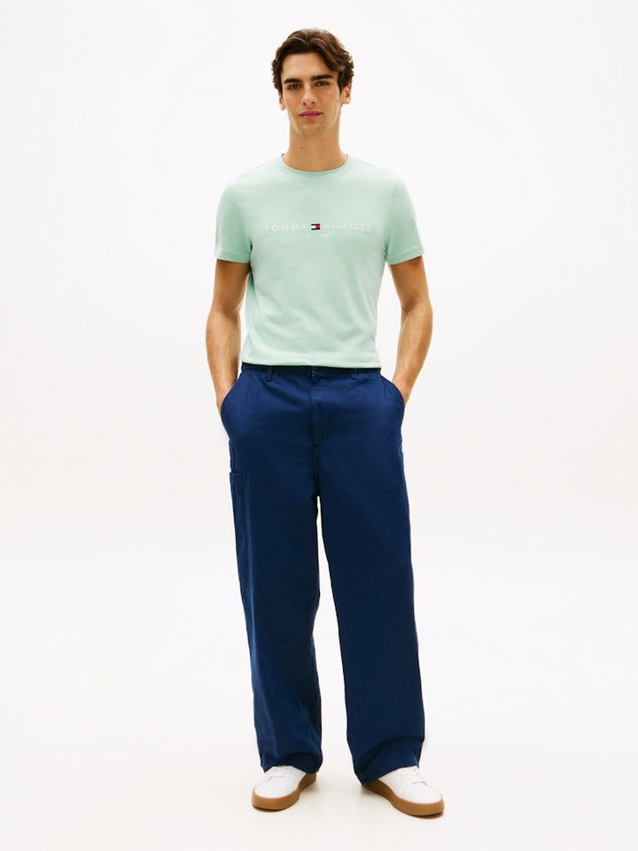 TOMMY HILFIGER TOMMY LOGO TEE - CRUSHED MINT