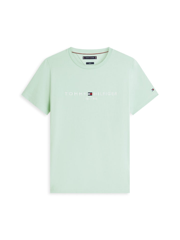 TOMMY HILFIGER TOMMY LOGO TEE - CRUSHED MINT